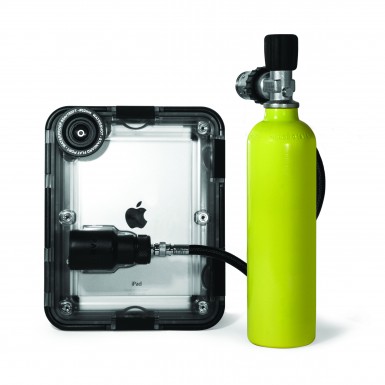 iDive iPad dive housing engineered in part by Art of Mass Production, as plastics engineering company